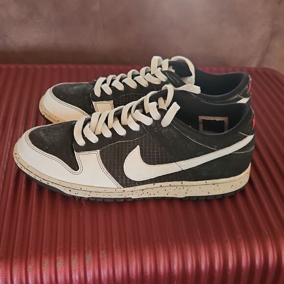 Nike Dunk 2006 Jordan Low Black White Cement 10 - Picture 2 of 11